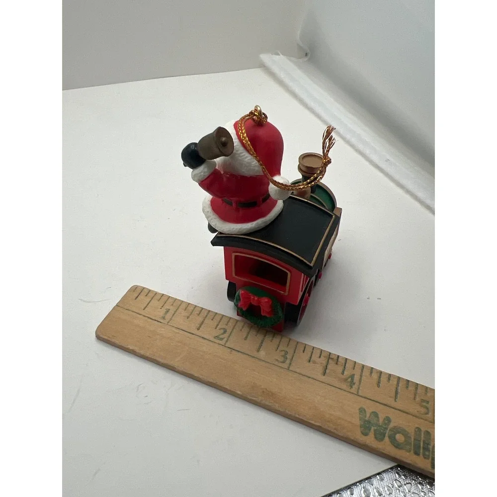 Vintage 1997 Christmas Ornaments Santa Express Train and A Christmas Carol Mouse